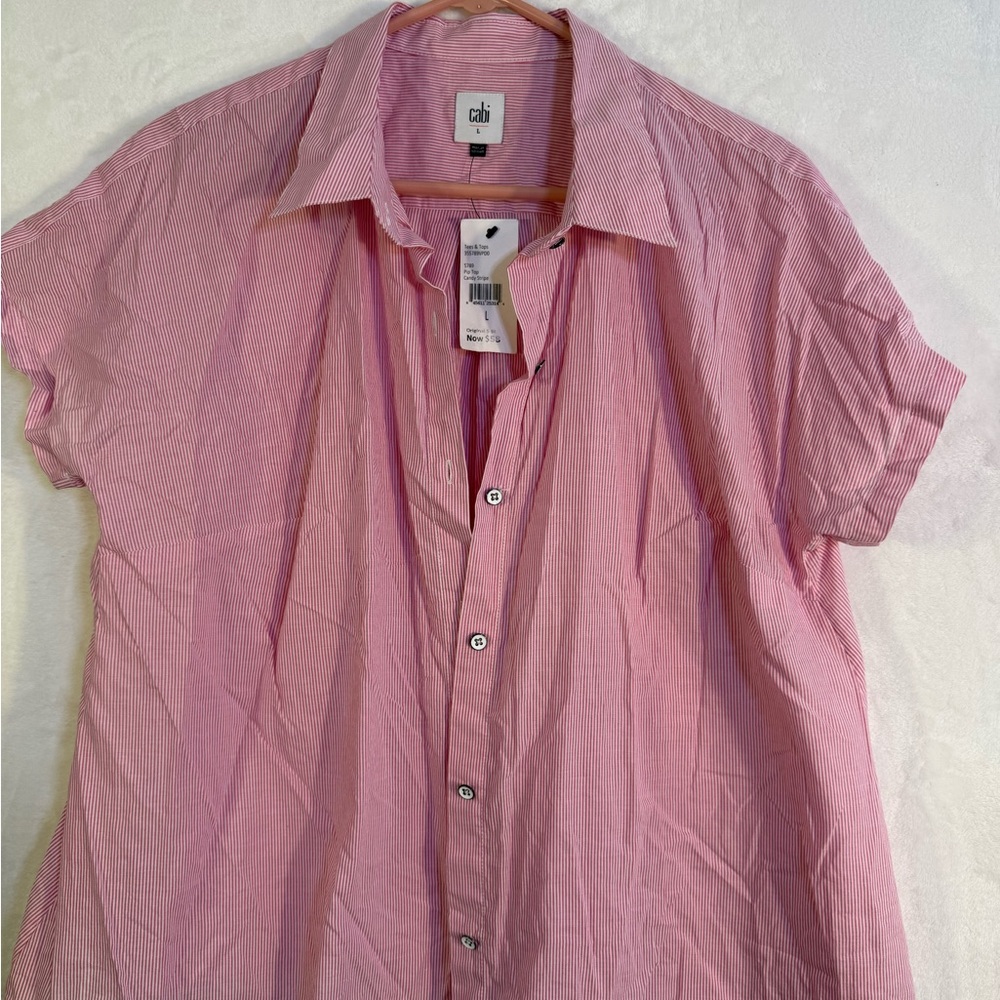 CAbi Pink Button Down Shirt